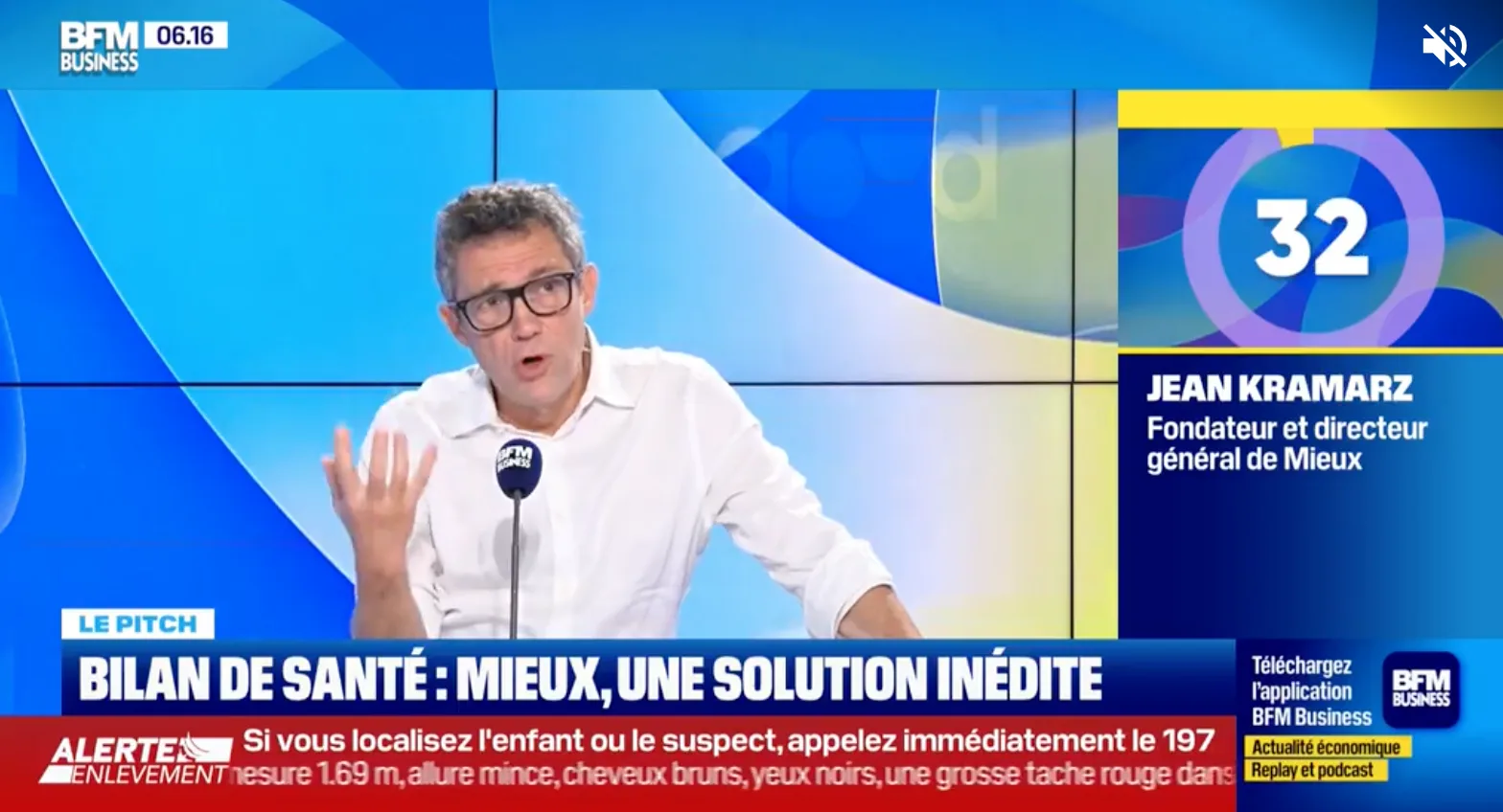 Jean Kramarz sur BFM Business, Le Pitch